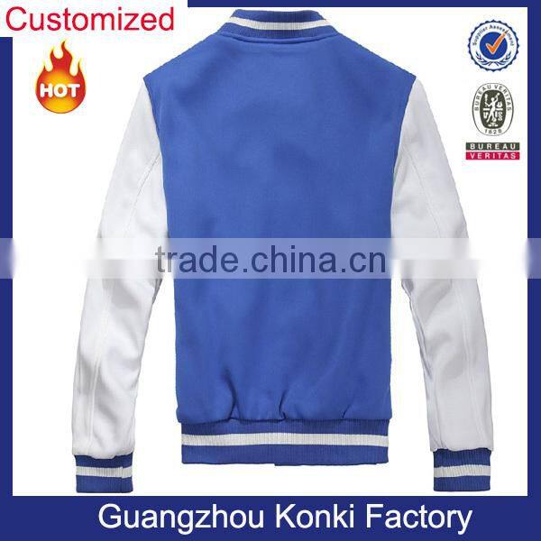 Best seller top quality fashion blue cheap American baseball jackets
