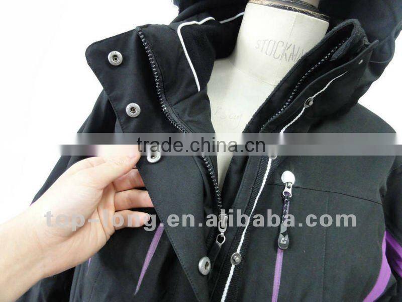 Women ourtdoor clothing brands insulated jacket with hood windproof&waterproof