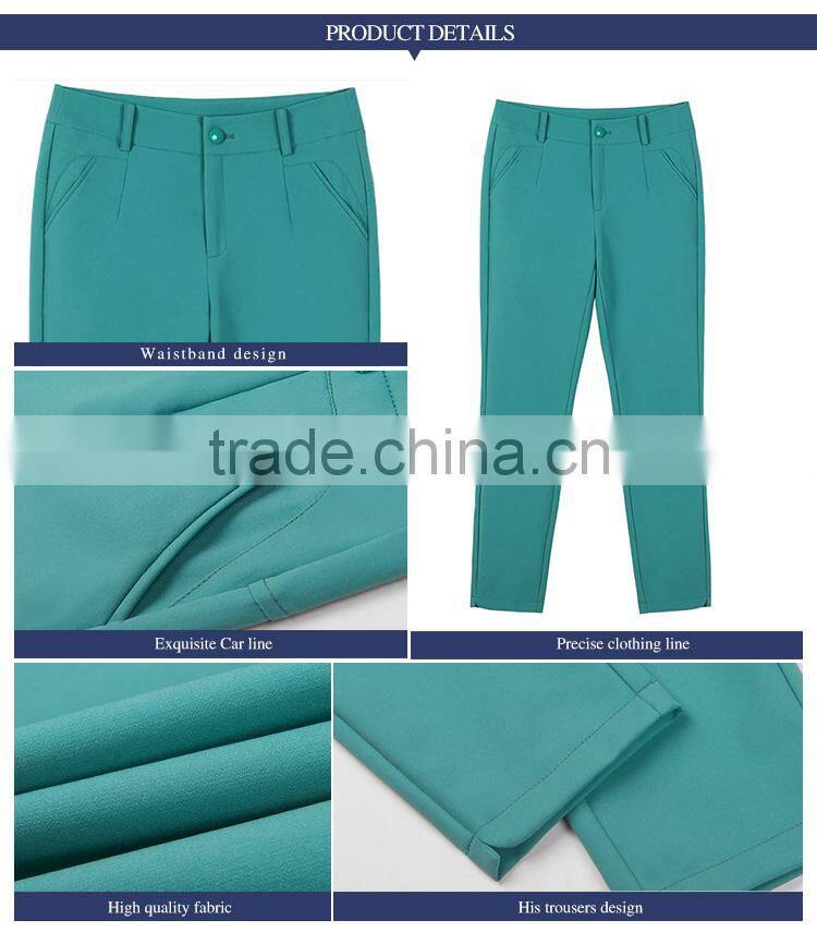 Summer 2017 new thin nine point pants, women casual small feet pencil trousers, sample can be customized