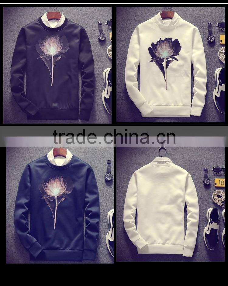 M319 Latest Wholesale Custom Boy Flower Sweater Design For Mens