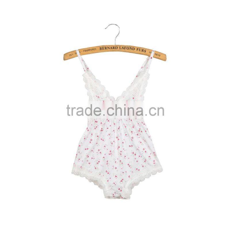 2016 New fashion baby wear summer one piece backless jumpsuit baby boutique outfit