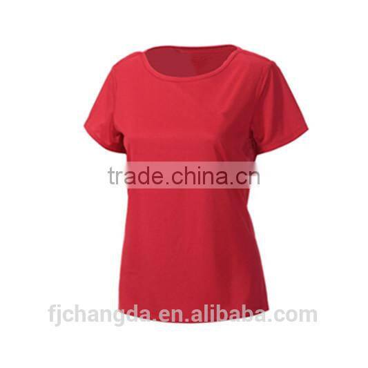 Cannda 100% cotton women sport t shirt blank