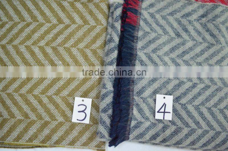 2017 hot popular lady soft cashmere 100%acrylic braided pashmina shawl