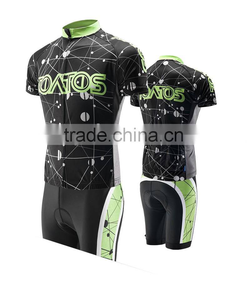 Sublimation custom short sleeves men's cycling sportswear