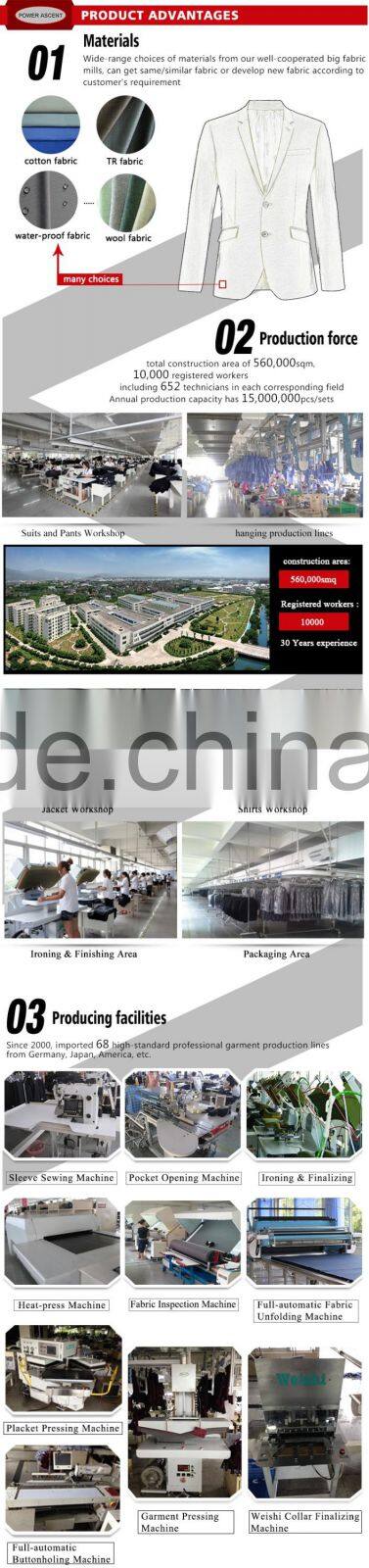 Latest Design Solid Men's Flat Front Winkle Free Pants Trousers