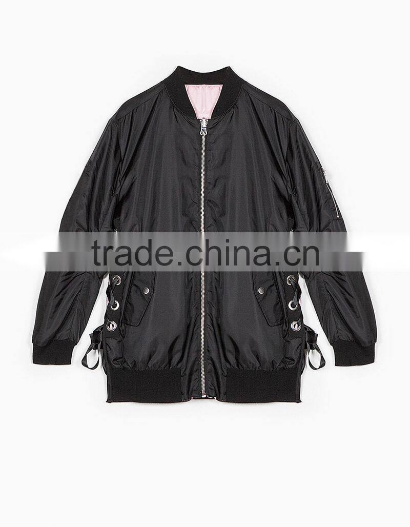 types of fabric material flight jacket bomber wholesale woodland korean blazer women