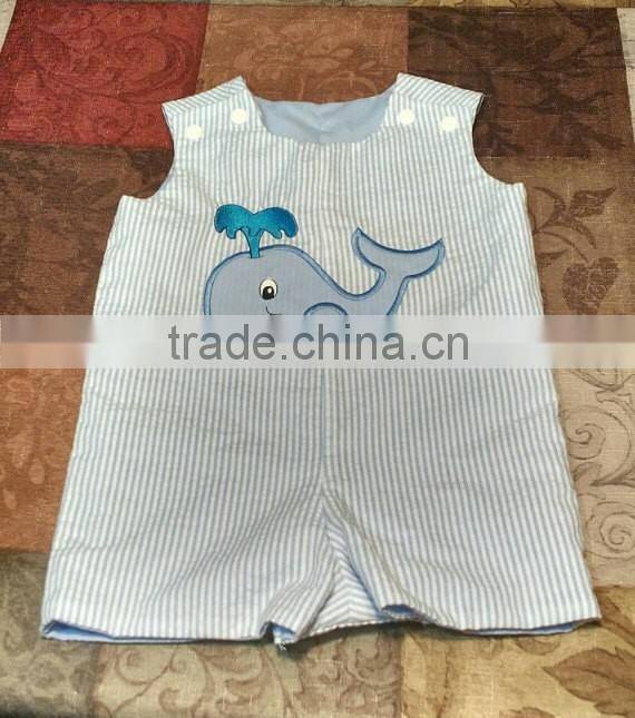 Baby Boy Shortall Newborn Boys Rompers Applique Boys Shirt