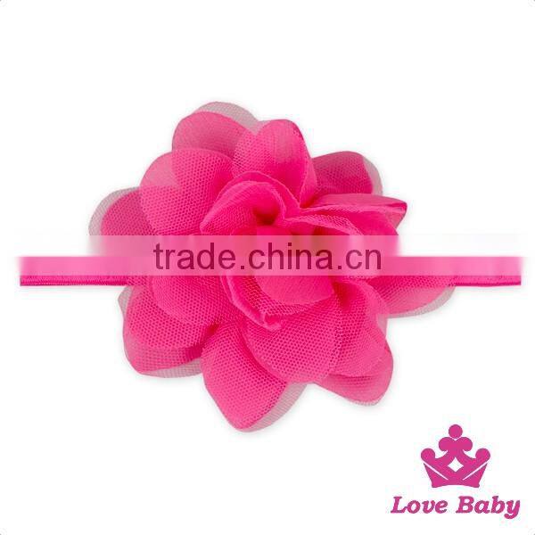 FDK265 Lovebaby Best Selling Plastic Flowers Lace Bandage Fancy Girls Accessories Headbands