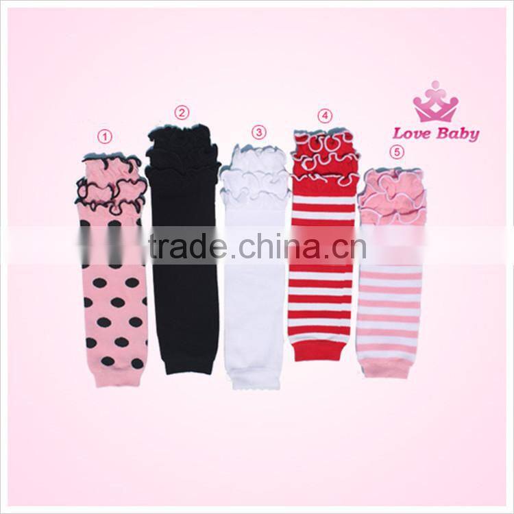 wholesale high quality and cheap cotton baby leg warmers with ruffle LB20151024-6