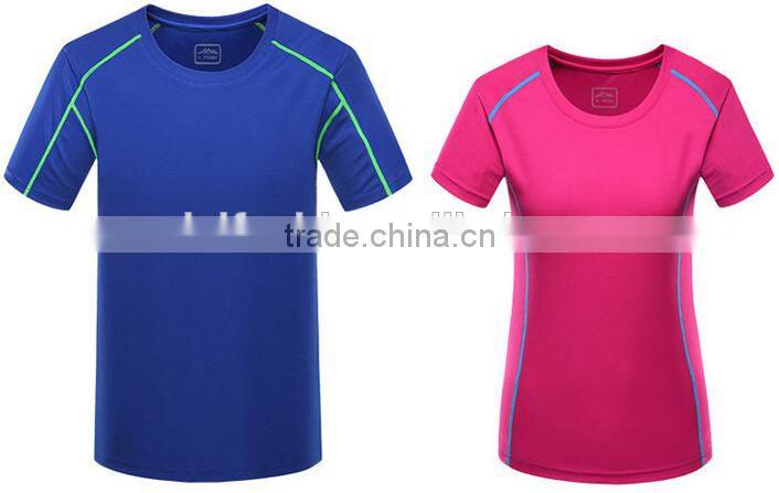 hot sale plain women/ladies blank 100%polyester sport dry fit summer t-shirts