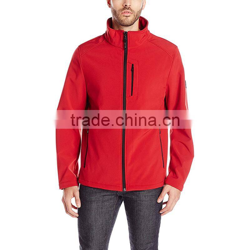 2017 most popular zipper outdoor cool men's softshell jacket