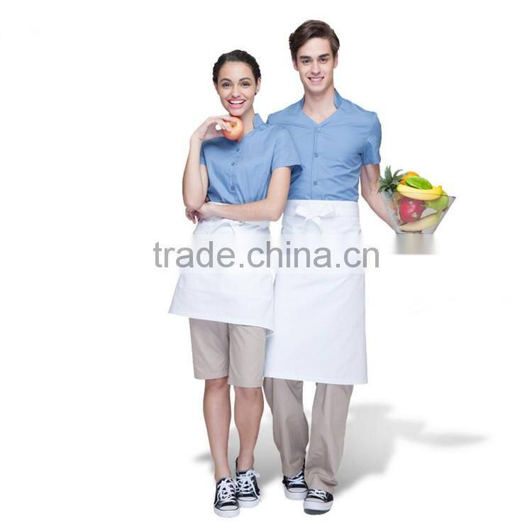 China OEM Staff Waiters Uniform Designs Work Wear Restaurant Uniforms