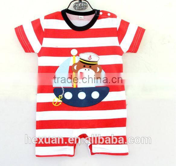baby jumpsuit print cartoon animal summer short sleeve romper set