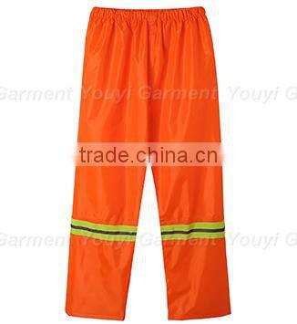 orange 100% waterproof raincoat with hood