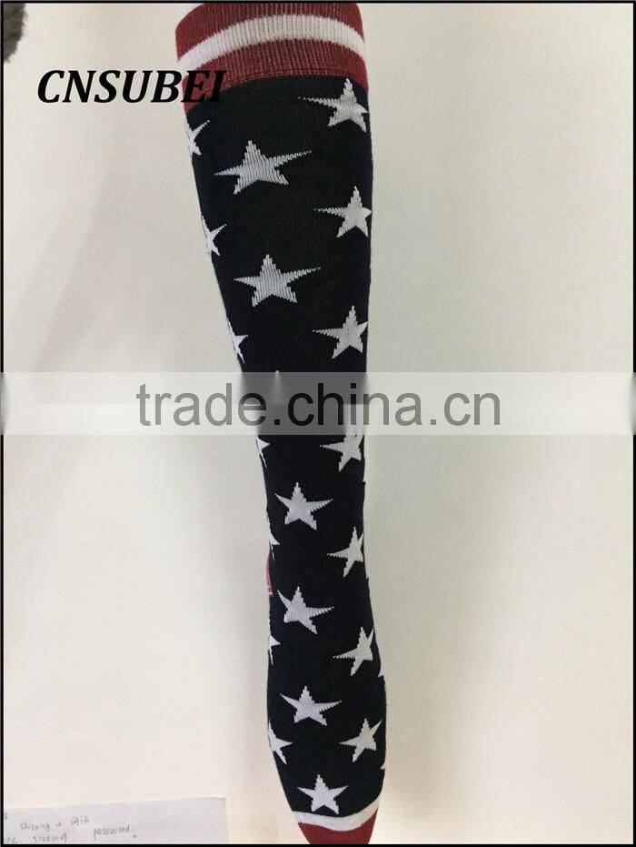 Bright Star jacqaurd sexy girl japanese knee high tube christmas stocking for lady