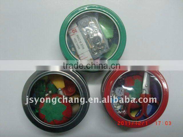 mini sewing tin box