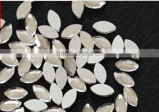 Clear White Flat Back Crystals Flatback Glass bling nail Rhinestone nail art
