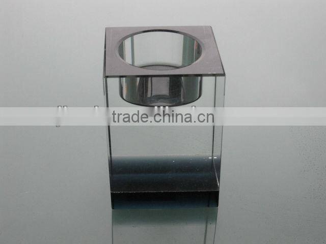 Hot sale black base Crystal candlesticks