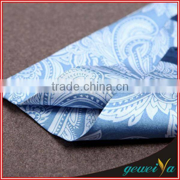 Bule Flower Style Custom Printed Handkerchief