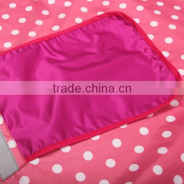 Good quality folding polka dot raincoat