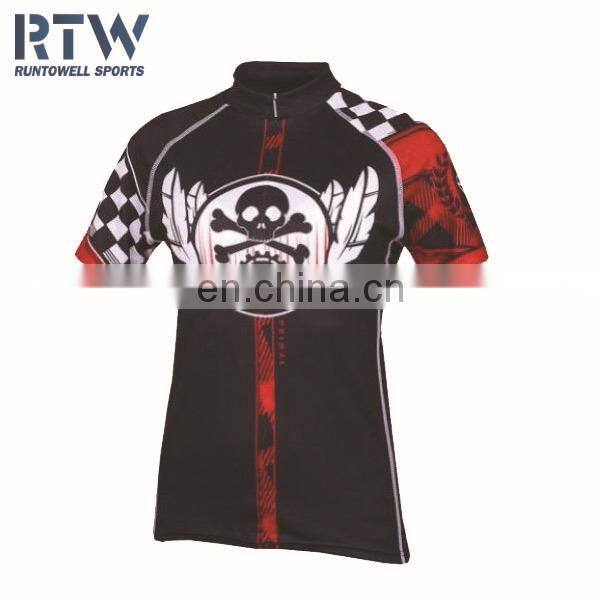Mens hot promotional custom sublimation cycling jersey