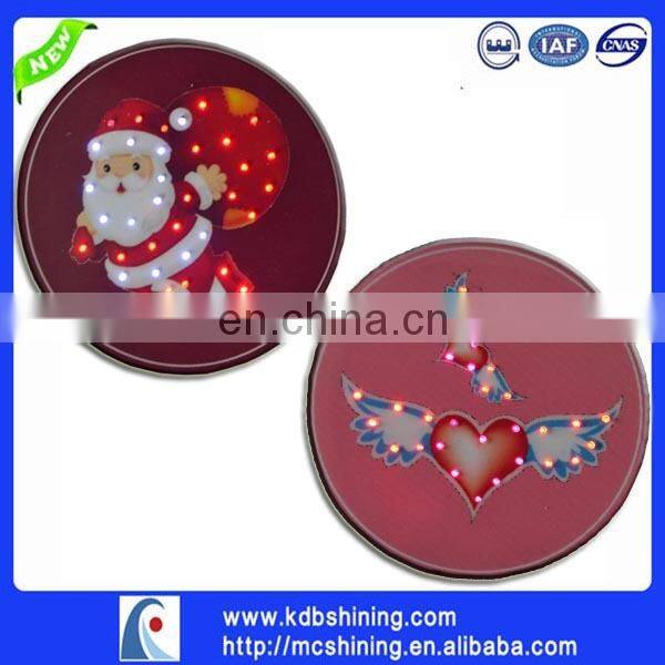 supply flashing led christmas items badges