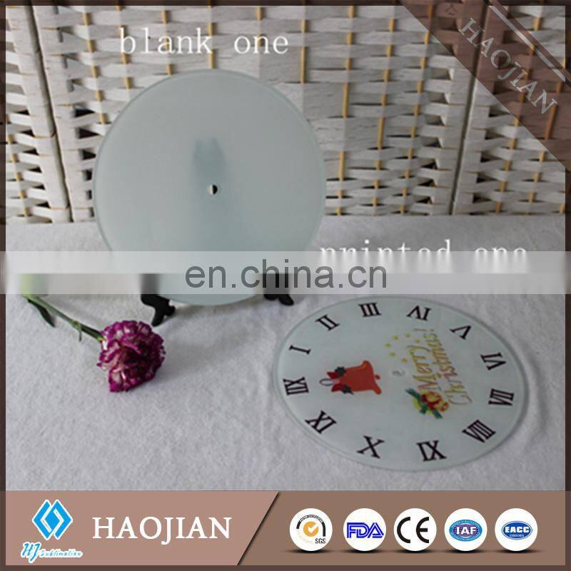 Sublimation blank tempered glass clock digital clock face square clock face