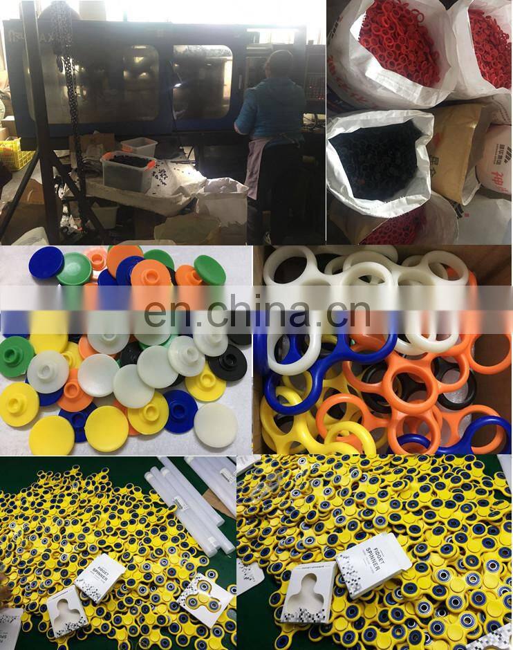 2017 Popular Stress Relase Stainless steel Plastic Bearing Glow Hand Fidget Spinner