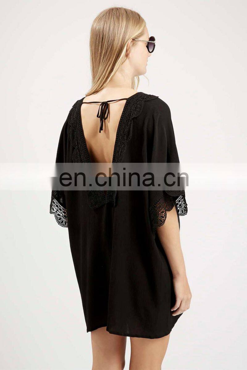 Lace Trim Kaftan Max Fashion Maternity Shirts
