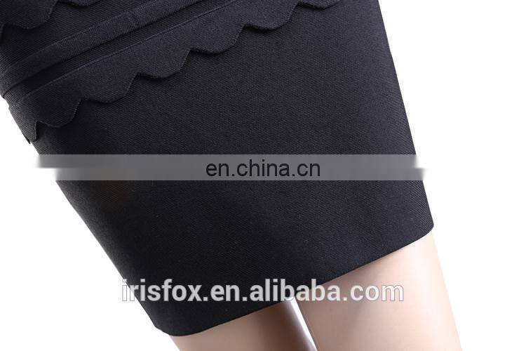 Woman clothing pencil skirt, 90% rayon bandage skirt, knitted rayon bandage dress