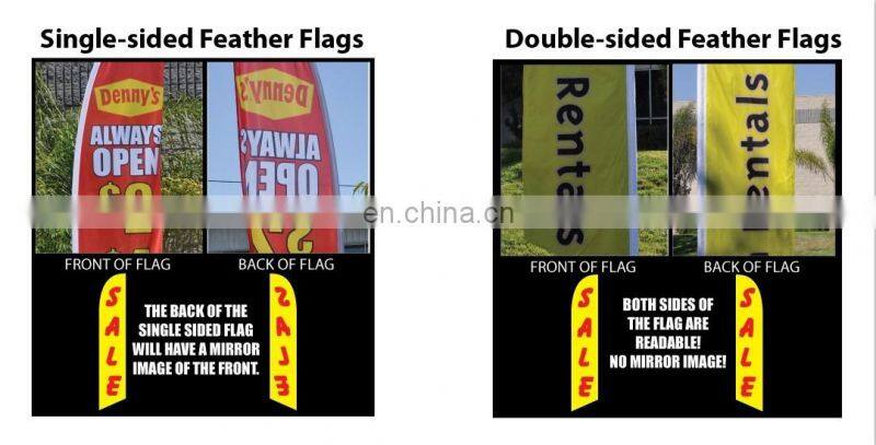 Latest Custom Outdoor Advertising rectangle Backpack Flying Banner Flag