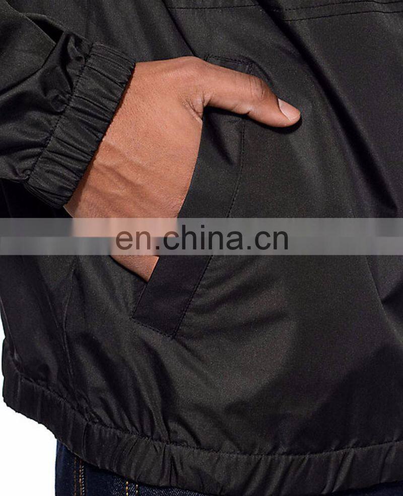 mens 100%polyester lightweight waterproof&windproof windbreaker jacket