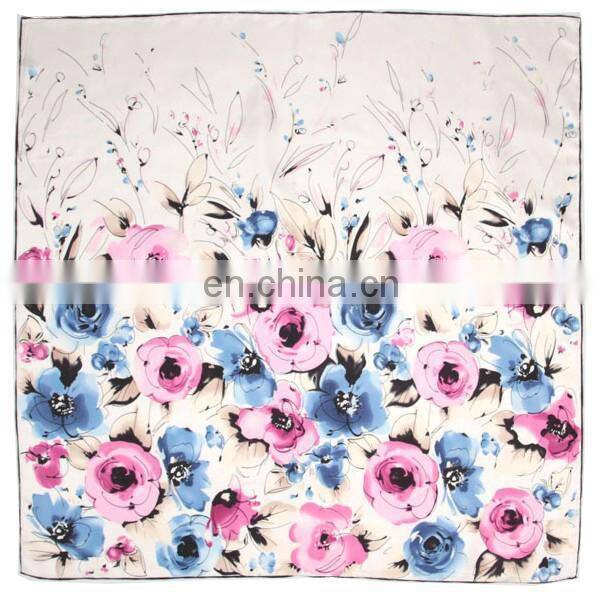 fashion satin square mulberry silk scarf