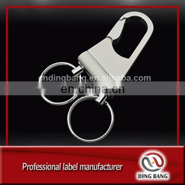Professional Double Electroplated More Chain Type And Metal Hooks Type Custom Business Gift Gold Logo Classical Keychain