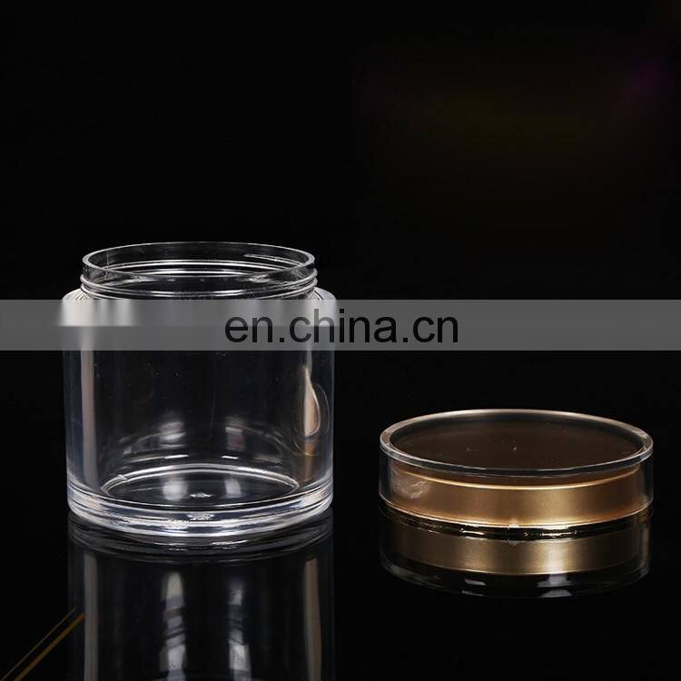 high standard acrylic plastic indusrial circular thick bottom packing bottle
