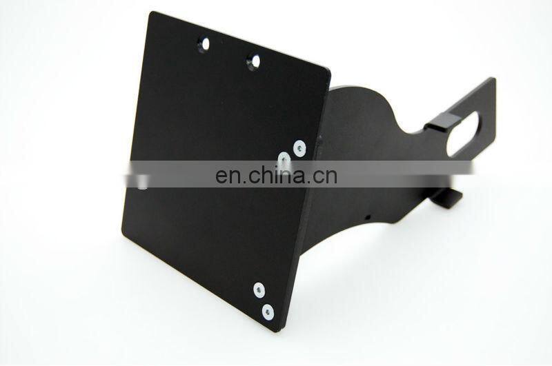 Custom foshan factory RR number plate bracket KHZ CRR HD powder coat black included mini number plate left Side bracket