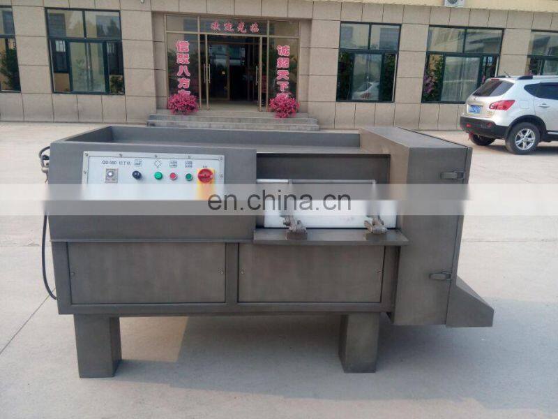automatic frozen beef cube dicer/chicken breast dicing machine/poultry meat cutting machine