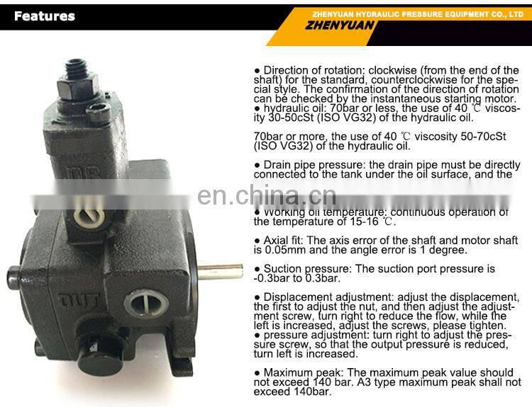 Hot sale & high quality refrigeration oil pump VHO-F-20-A3 swashplate plunger pump