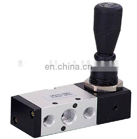 GOGO ATC 2 position Pneumatic manual 3 way valve TSV98321-M Port 1/8" BSP hand control valve with Mechanical lock