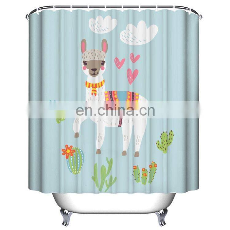 Custom Ocean Sea Star Patterns Mouldproof Shower Curtain Liner with Magnets