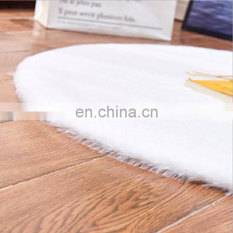 super soft white faux rabbit fur area rug carpet