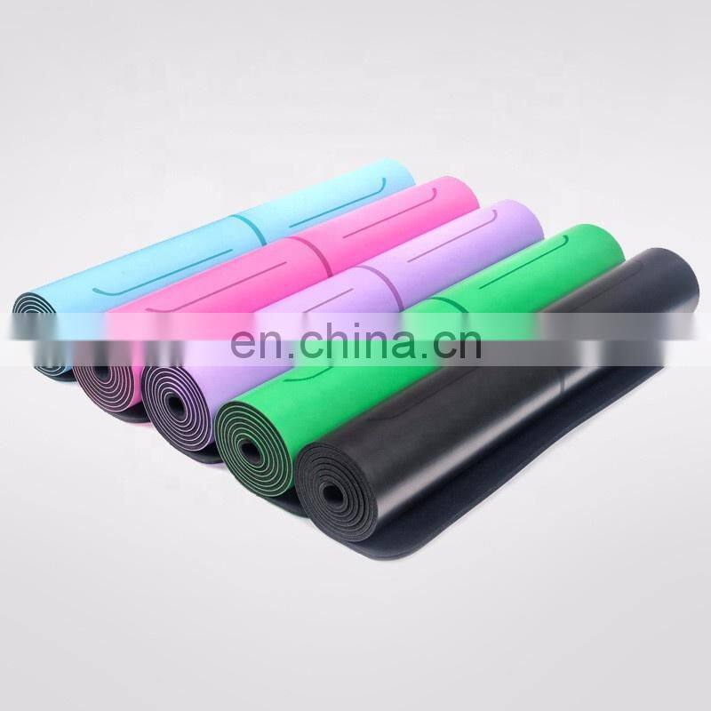 Health and Fitness 1/4 Inch Extra Thick 72 Inch Long TPE Comfort Foam rubber natural Yoga Mat