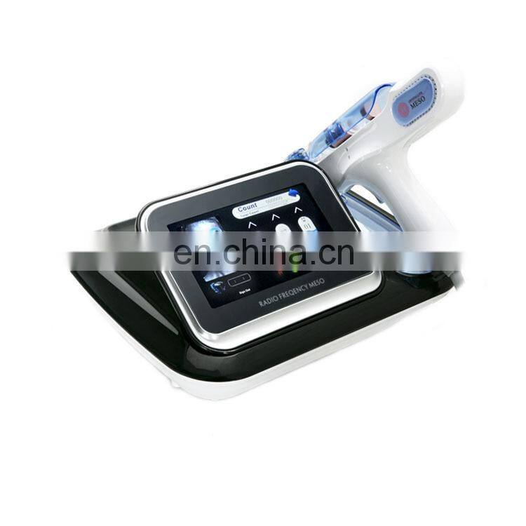 Portable salon use Radio Frequency face lifting wrinkle removal skin rejuvenation water oxygen jet mesotherapy gun