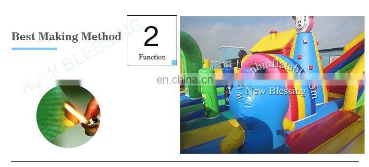 Outdoor high-quality PVC commercial cute mouse inflatable bouncer blower for sale