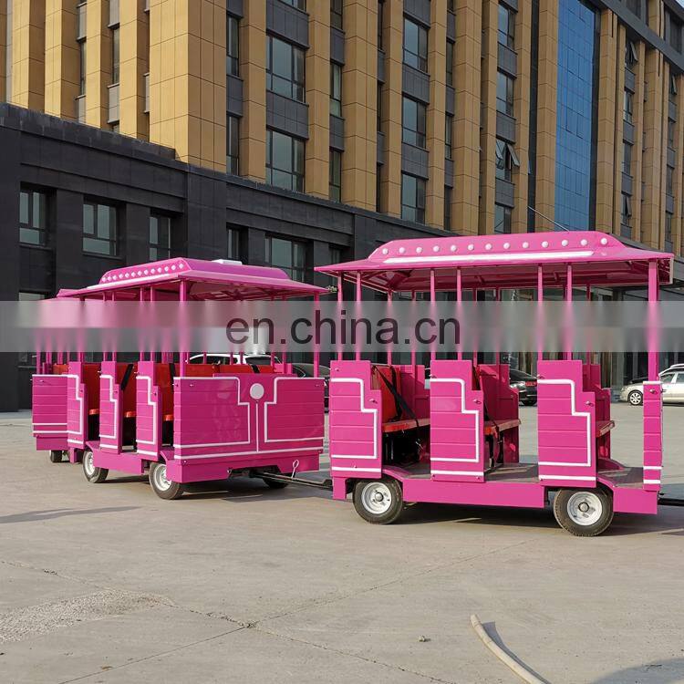 Manege enfant amusement park electric trains sightseeing train for sale