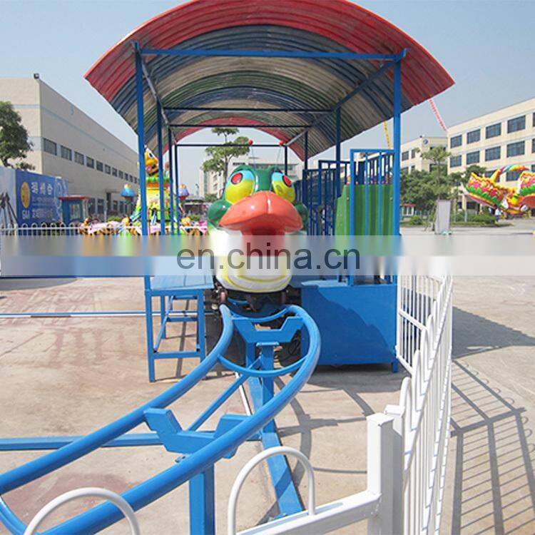 Children attractions amusement park rides caterpillar mini roller coaster for sale