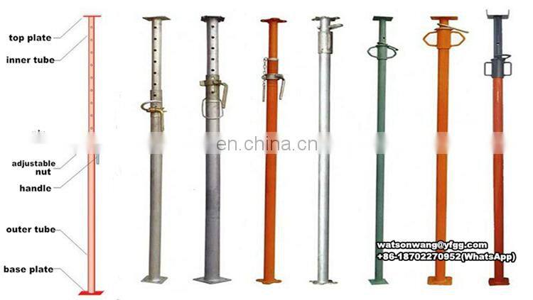 Different Size Construction Adjustable Prop Jack Height Range 1m -10m (6ft-32ft)