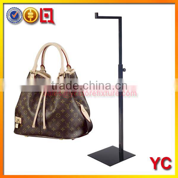 Adjustable metal handbag display stand
