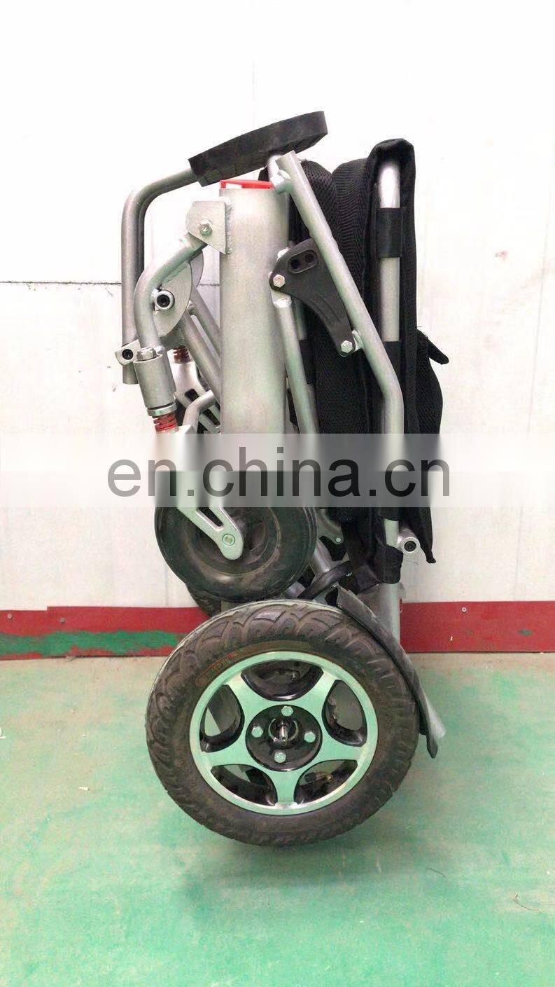 Disabled Caremoving Handcycle Electric Chair Scooter Lightweight Cheap Price Foldable Electric Wheelchair