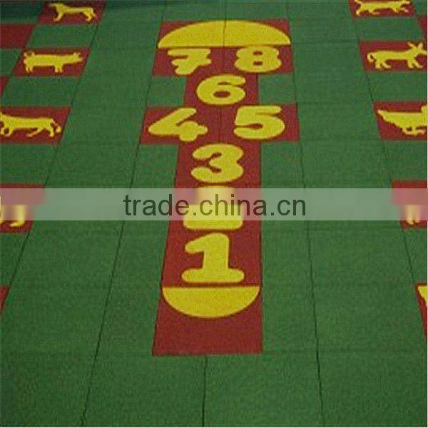 customised and unique rubber tiles(EN1177,SGS,ASTM)